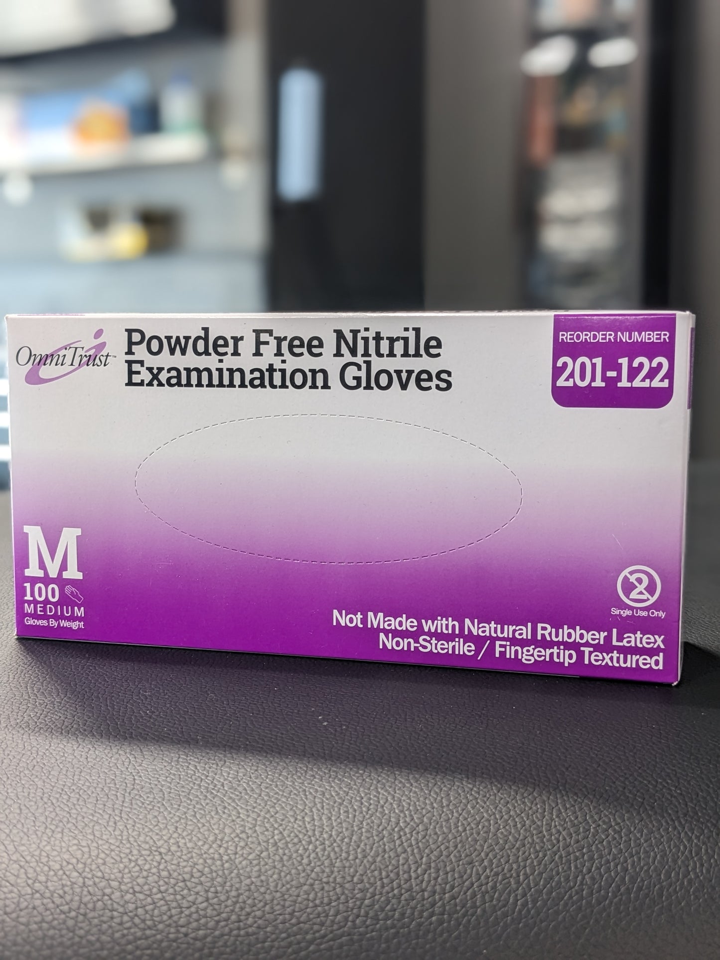 100 Blue Powder Free Nitrile Gloves